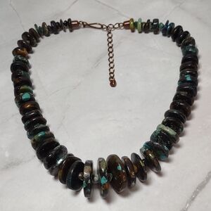 Jay King Huebei Turquoise Disc Necklace